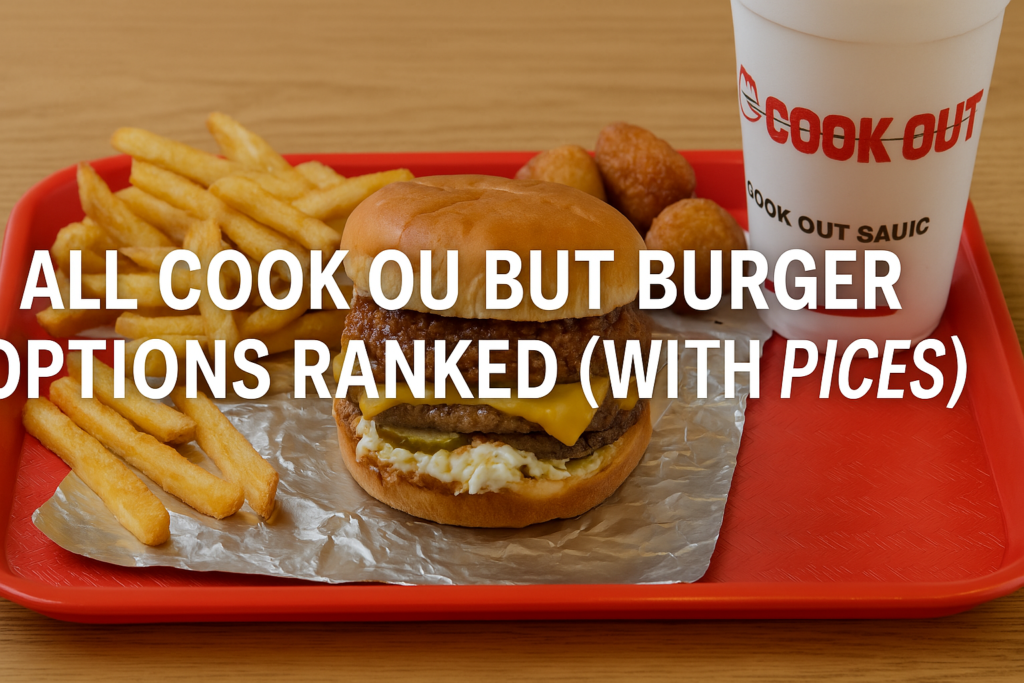 All Cook Out Burger Options Ranked (With Prices) 1 All Cook Out Burger Options Ranked (With Prices)